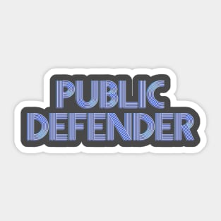 Public Defender Sticker